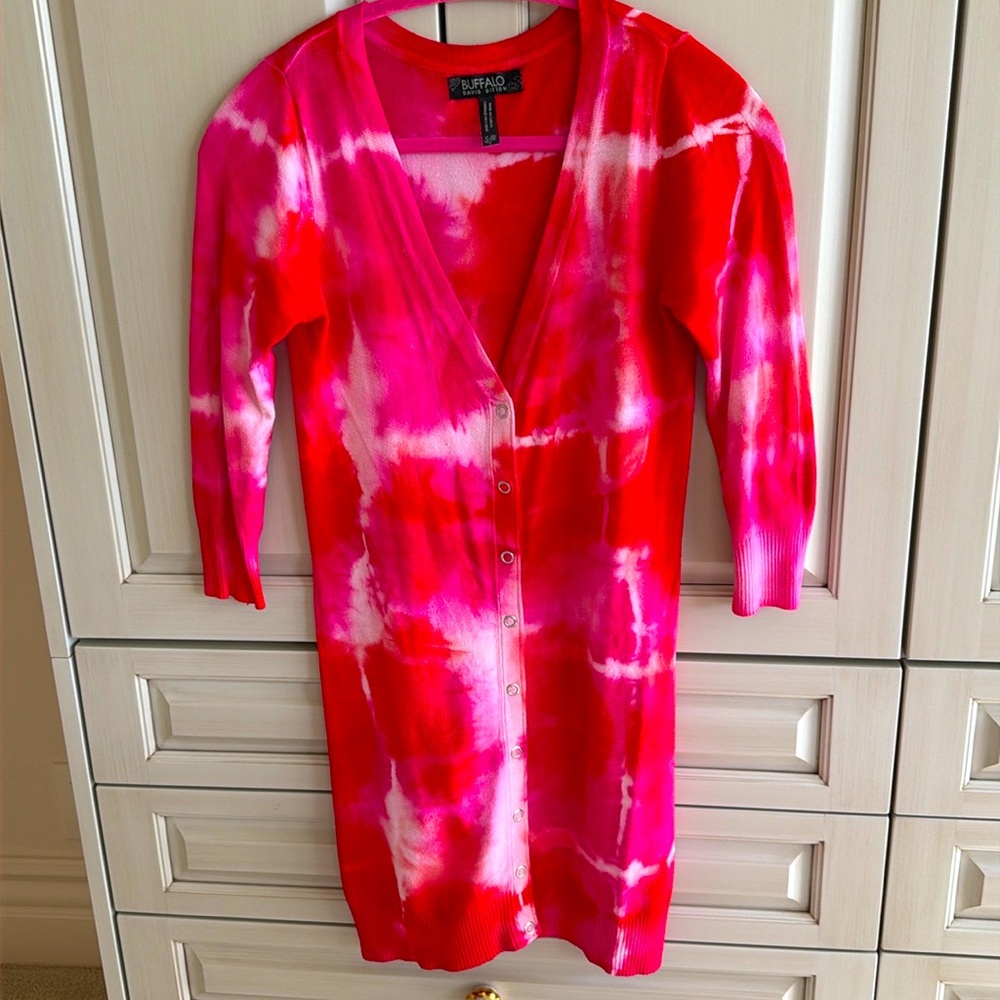 Buffalo David Bitton  colorful tie-dye sweater